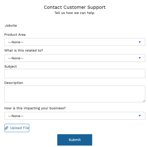 Submit and View Support Cases